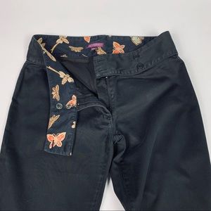 Filippa Black Pants Boot Cut with Pop Lining Sz 8